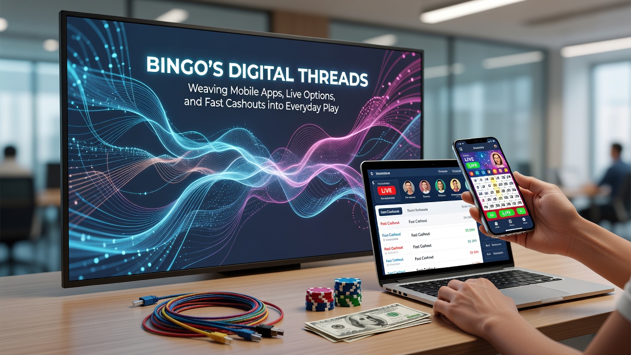 Live bingo sessions on mobile with fast cashout options displayed