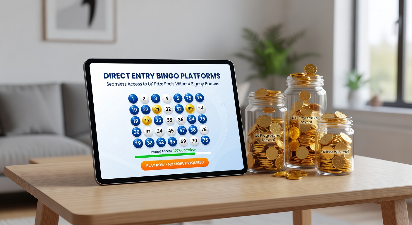 Mobile phone screen showing direct entry bingo lobby with live UK games, prize pools ticking up in real-time, and phone bill deposit button prominently featured