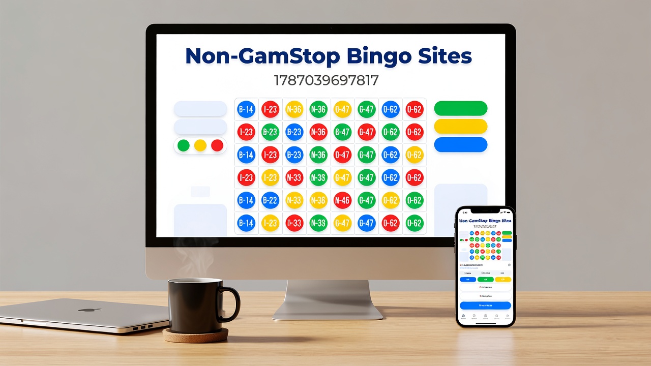 Live bingo room interface on a non-GamStop platform with mobile payment options displayed