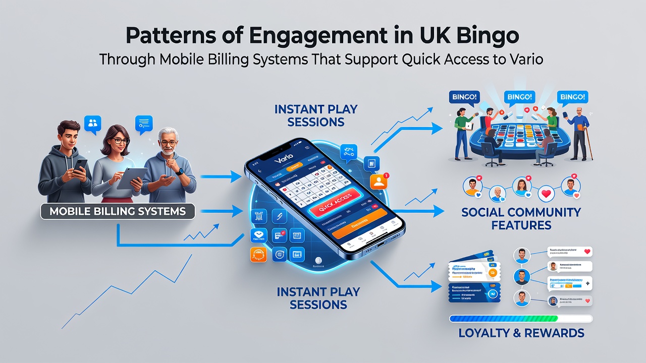 Players engaging with live bingo tables on mobile devices, illustrating bonus structures and quick payment confirmations