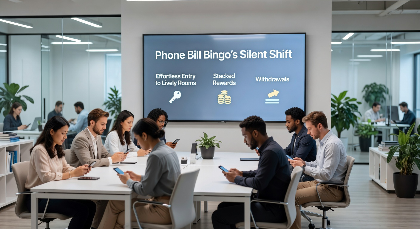 Stack of reward badges on a bingo app dashboard next to a fast withdrawal confirmation screen and steaming breakfast cup icon
