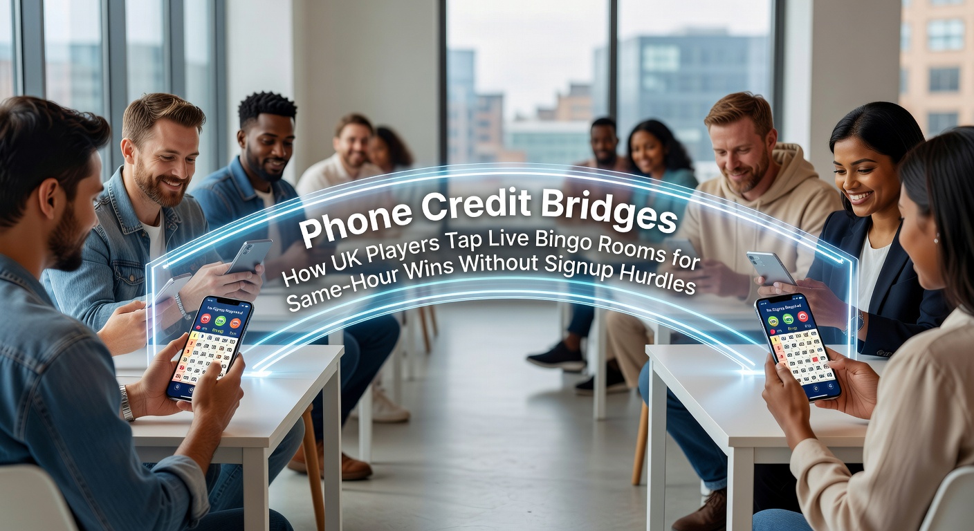 Live bingo interface showing instant deposit confirmation via phone credit